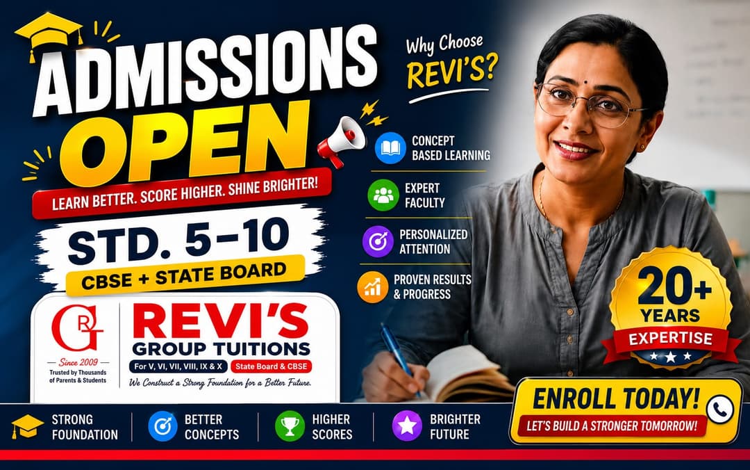 Students learning at Revi's Group Tuitions